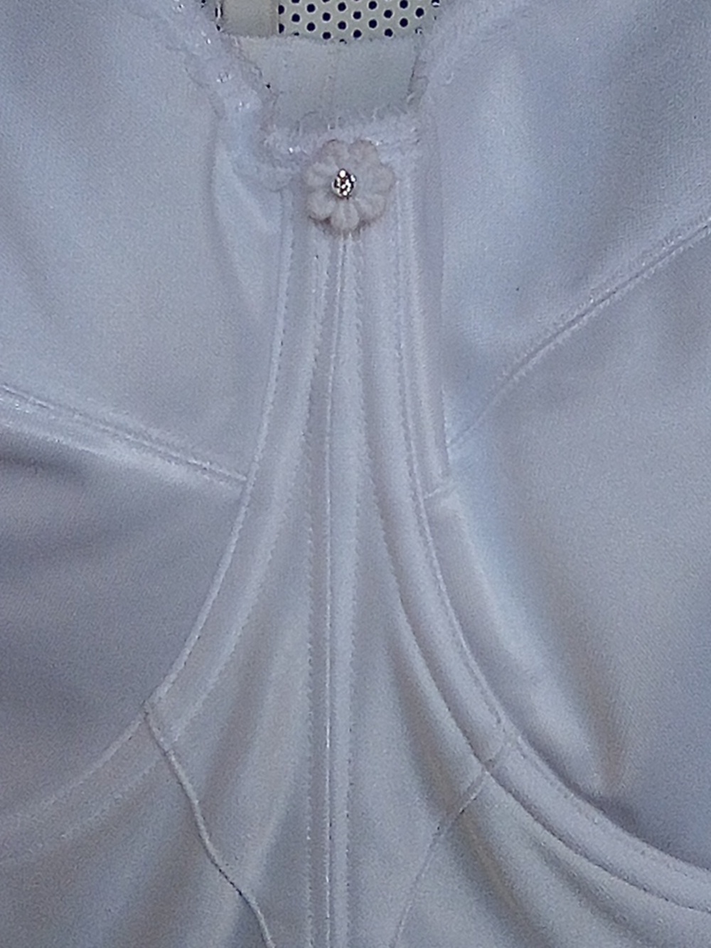 Dominique Strapless Size 46 DD  White Wedding Corset With Hook And Eye Closures. - Picture 2 of 7